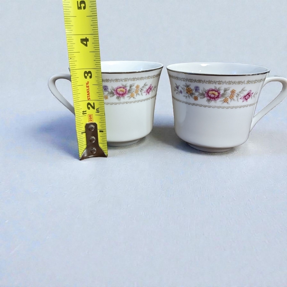 Royal Sealy Fine China "Fantasy" Coffee Pot/Sugar/ Creamer/ Cups Set - Picture 6 of 8